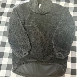 lululemon athletica Black Cowl Neck Sherpa Sweater
